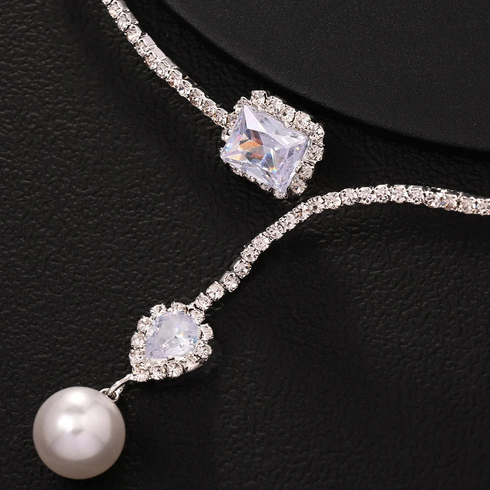 Vienna Crystal Pearl Necklace