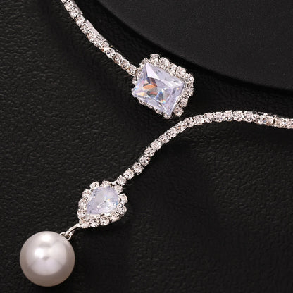 Vienna Crystal Pearl Necklace