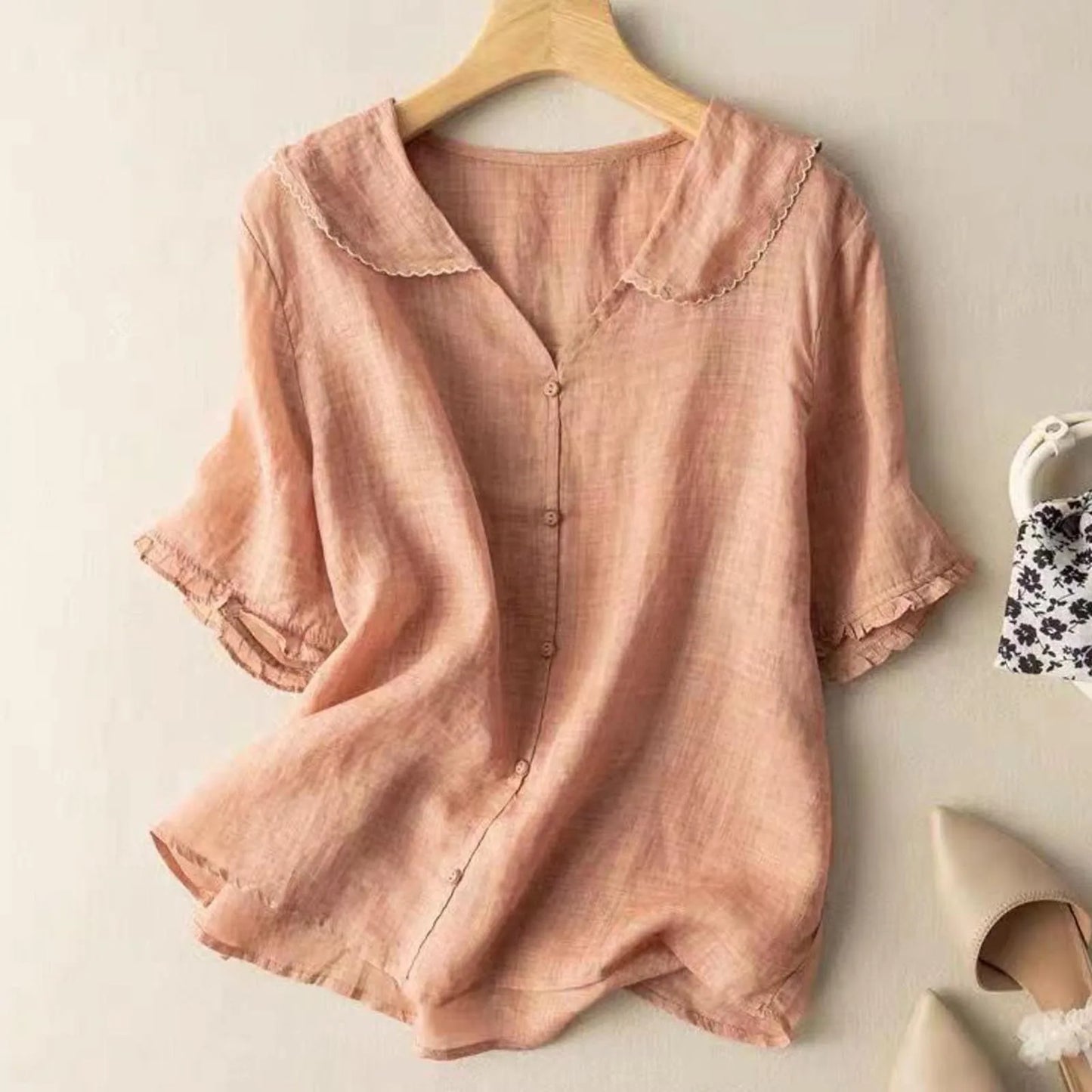 ADELE LINEN BLOUSE