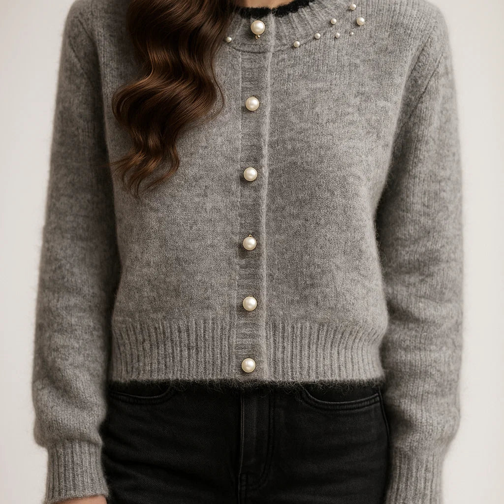 Empress Cashmere Pearl Cardigan