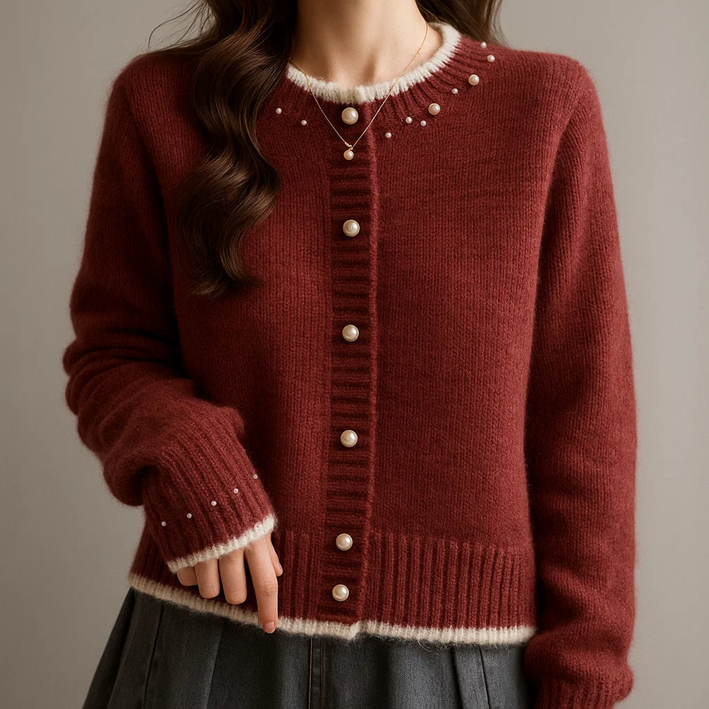 Empress Cashmere Pearl Cardigan