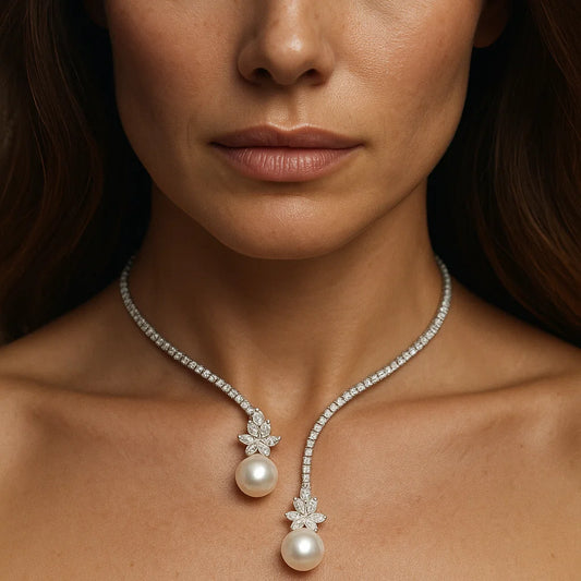 Celeste Twin Pearl Collar
