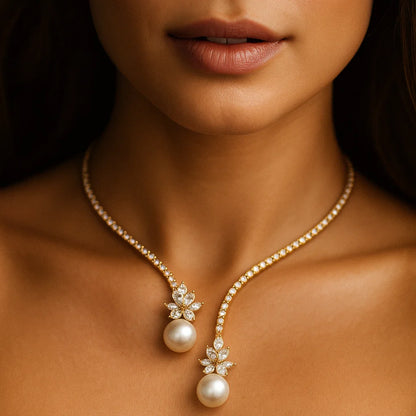 Celeste Twin Pearl Collar
