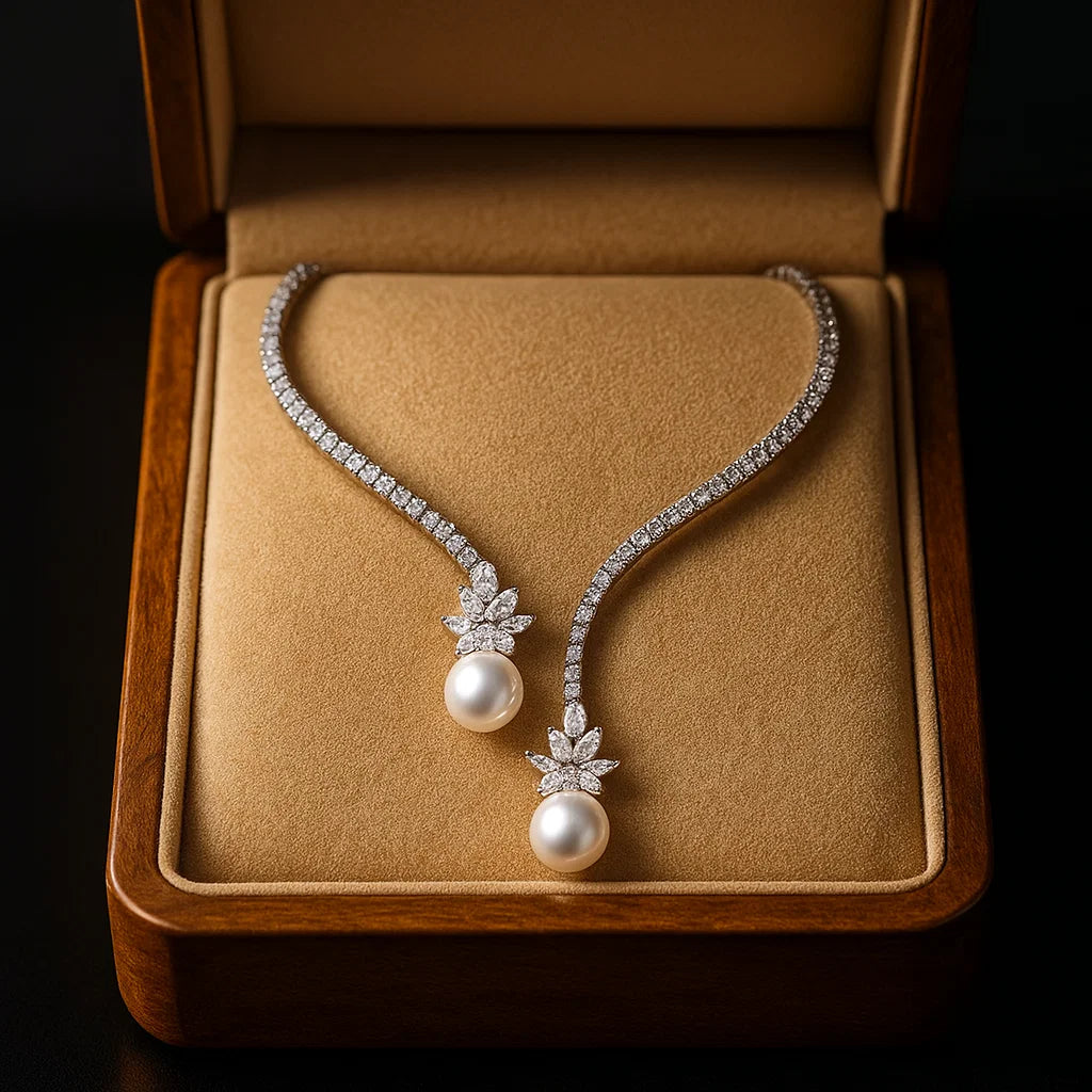 Celeste Twin Pearl Collar