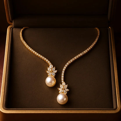 Celeste Twin Pearl Collar