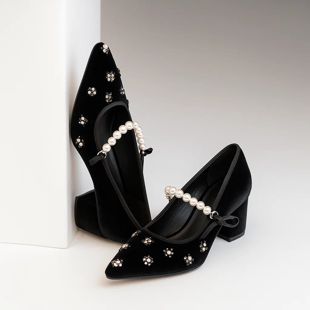 Velvet Pearl Mary Jane