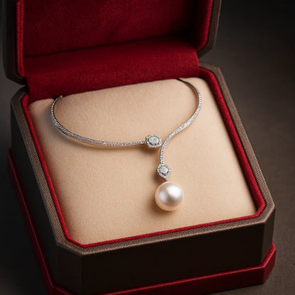 Vienna Crystal Pearl Necklace