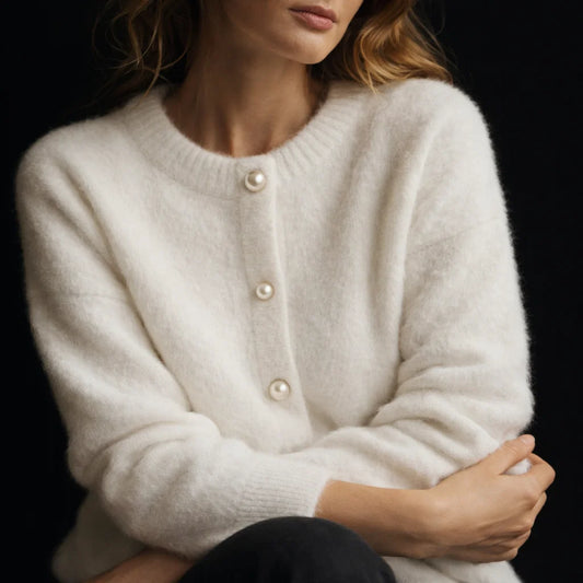 Opaline Cloud Cashmere Cardigan