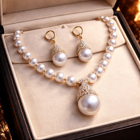 Crown of Grace Pearl Set