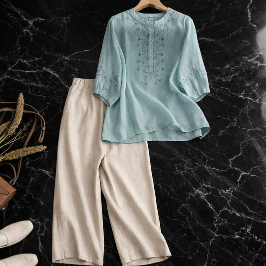 Rosalie Garden Linen Set